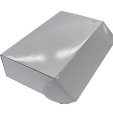 Custom Made High Glossy Tuck Top Mailer Box with Silver Foil Stamp Logo Hot Sale